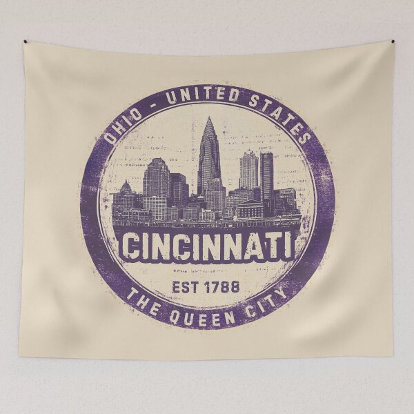 Item preview, Cincinnati - Ohio - The Queen City - United States designed and sold by GoodOldVintage.