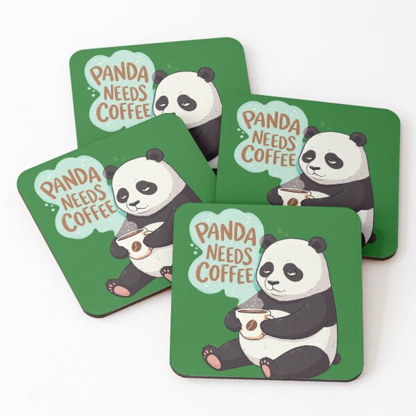 Item preview, Panda Needs Coffee! designed and sold by mrchavish.