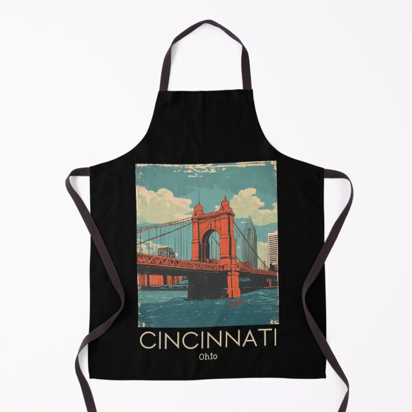 Item preview, A Vintage Travel Poster of Cincinnati - Ohio - The Queen City - United States designed and sold by GoodOldVintage.