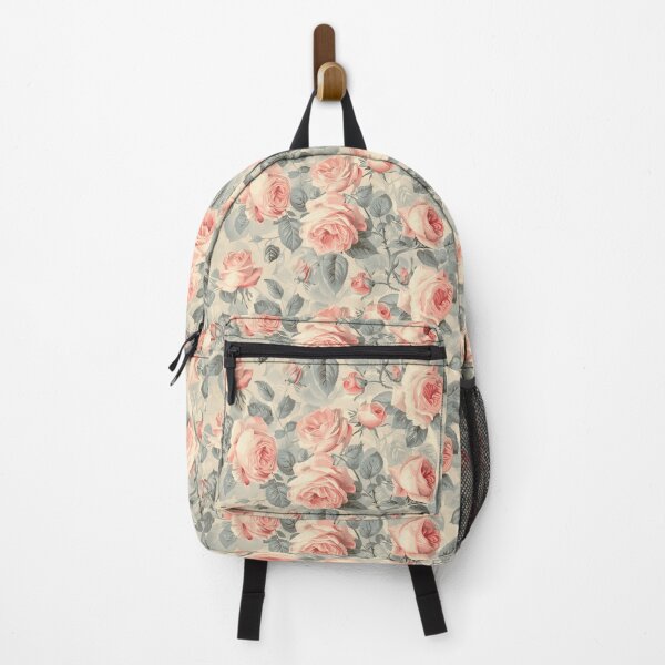 Item preview, Soft Pastel Roses Pink Sage Pattern designed and sold by sheprint.