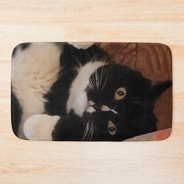 Item preview, Adorable Tuxedo Cat at Play designed and sold by Rebecca Jane.