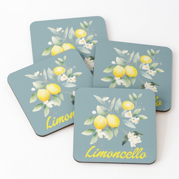 Item preview, Limoncello Watercolor lemons lemon flowers lemon leaves  designed and sold by EmeraldeaArt.