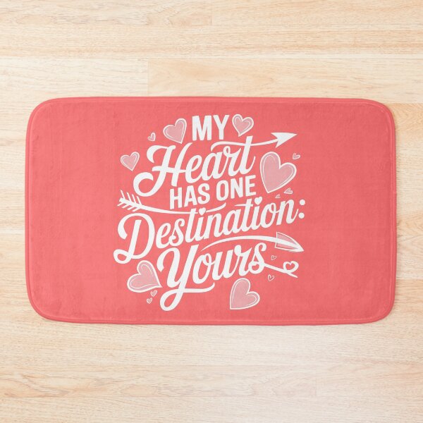 Item preview, My heart has one destination: yours. Love quotes - white designed and sold by Dizartico.