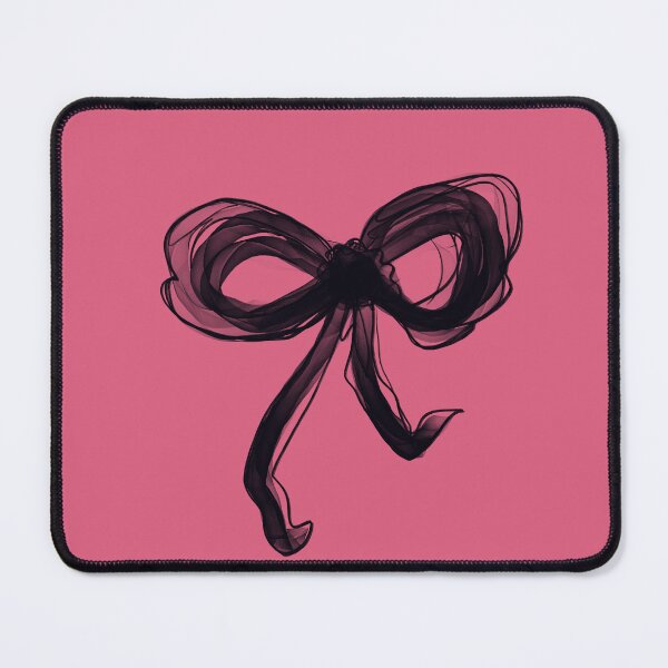 Item preview, Black bow on pink background designed and sold by MKTplaceDesign.