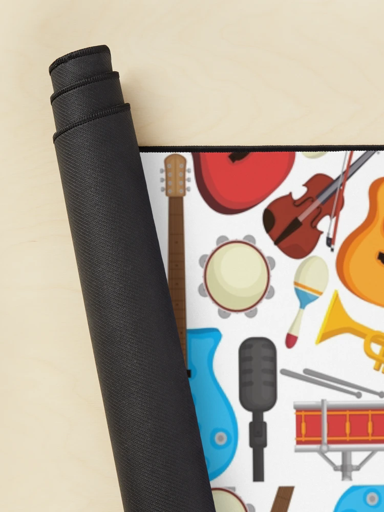 Thumbnail 2 of 5, Mouse Pad, Musical Instruments Pattern Background designed and sold by RubyCollection.