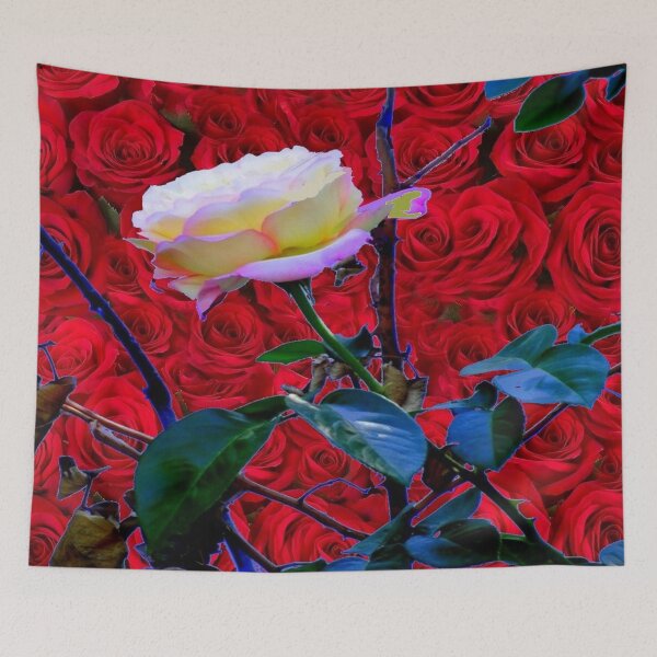Item preview, YELLOW ROSE ON RED ROSES designed and sold by sharlesart.