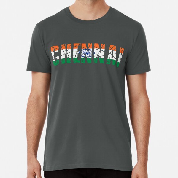 Aperçu de l'œuvre CHENNAI - DRAPEAU INDIEN créée et vendue par Globalcitytees.