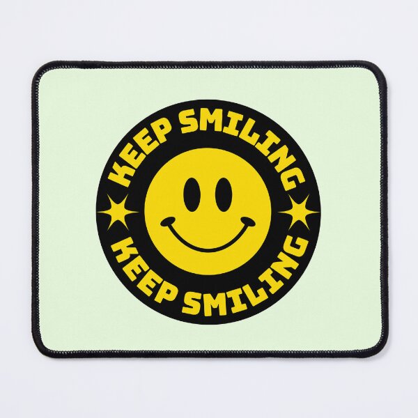 Item preview, Happy Smiling Face Keep Smiling Quote designed and sold by 2ndSketch.