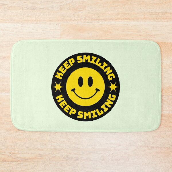 Item preview, Happy Smiling Face Keep Smiling Quote designed and sold by 2ndSketch.