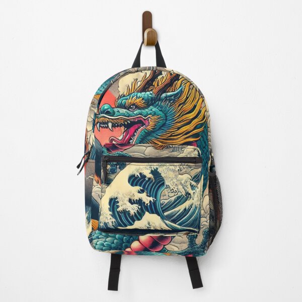 Item preview, A dynamic ukiyo-e style design with a gorilla riding on a dragon designed and sold by B-GORIRA.