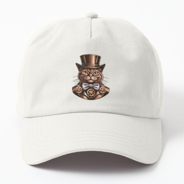 Artikel-Vorschau von Steampunk-Katze mit Demigirl-Flaggen-Fliege – Demigirl Pride Art Design, designt und verkauft von Travelslightly.