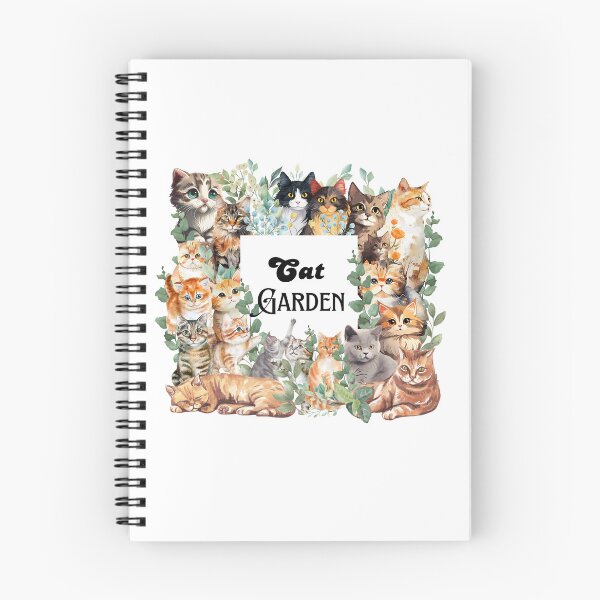 Item preview, Cat mothers, compilation of watercolor cats with vegetation and flowers designed and sold by neferet store.