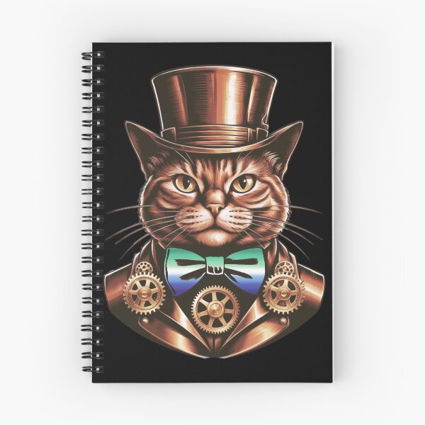Item preview, Steampunk Cat with Gay MLM Flag Bow Tie – MLM Pride Art Design designed and sold by Travelslightly.