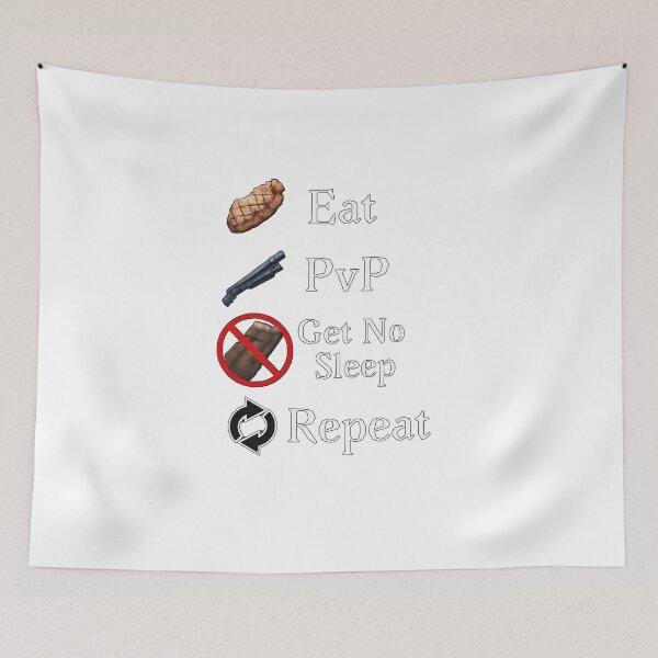 Item preview, Eat PvP Get No Sleep Repeat designed and sold by SinisterShirtz.