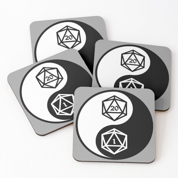 Item preview, D20 Yin and Yang designed and sold by DM-VectorArt.