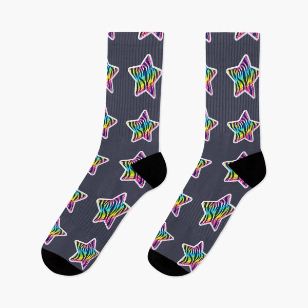 Item preview, Rainbow Zebra Pattern Star Sticker – Colorful Animal Print designed and sold by Psycho-Crazy.