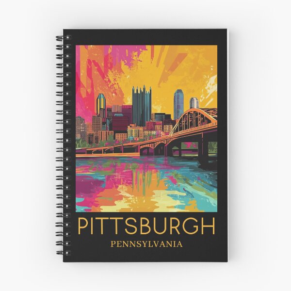 Item preview, A Pop Art Travel Print of Pittsburgh - Pennsylvania  designed and sold by StudioRedKoala.