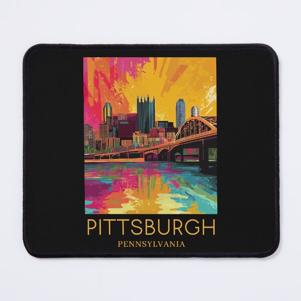 Item preview, A Pop Art Travel Print of Pittsburgh - Pennsylvania  designed and sold by StudioRedKoala.