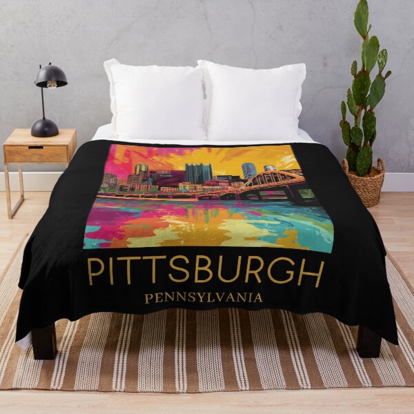 Item preview, A Pop Art Travel Print of Pittsburgh - Pennsylvania designed and sold by StudioRedKoala.