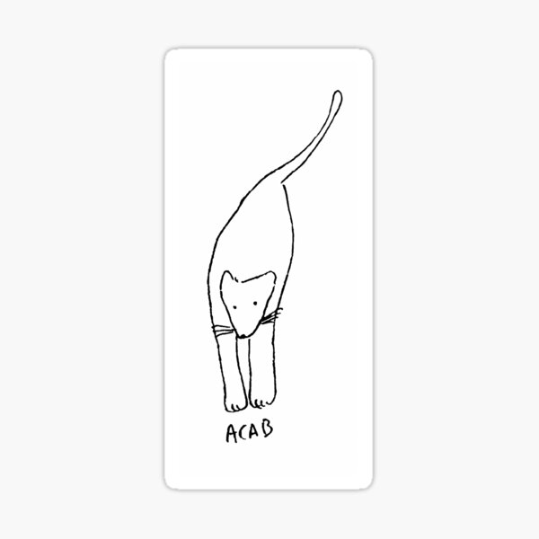 Item preview, acab leftist cat designed and sold by jaaaa-alex's shop.