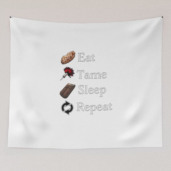 Item preview, Eat Tame Sleep Repeat designed and sold by SinisterShirtz.