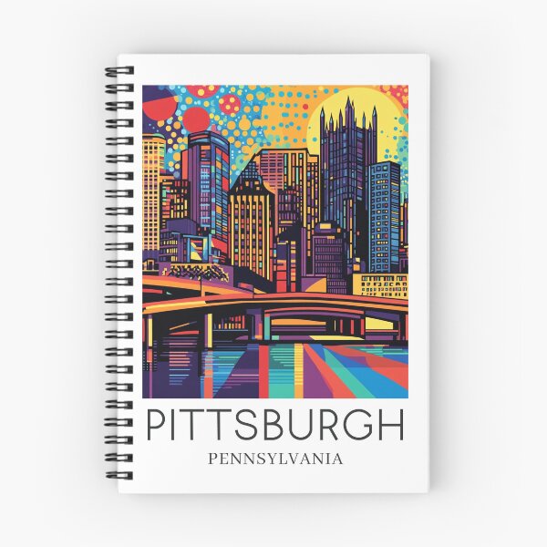 Item preview, A Pop Art Travel Print of Pittsburgh - Pennsylvania  designed and sold by StudioRedKoala.