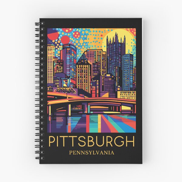 Item preview, A Pop Art Travel Print of Pittsburgh - Pennsylvania  designed and sold by StudioRedKoala.
