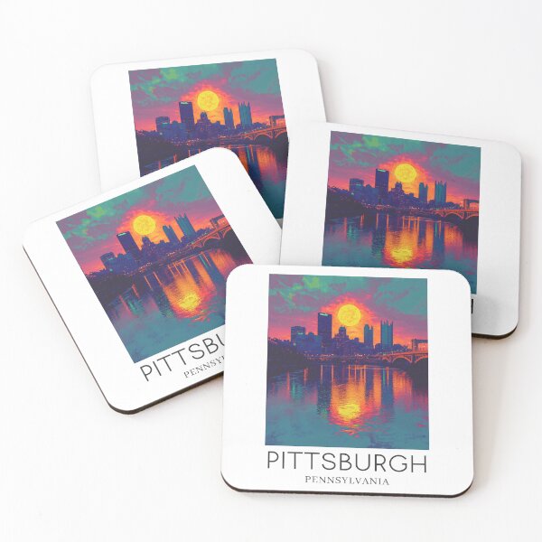 Artikelvorschau, Ein Pop-Art-Reisedruck von Pittsburgh – Pennsylvania entworfen und verkauft von StudioRedKoala.