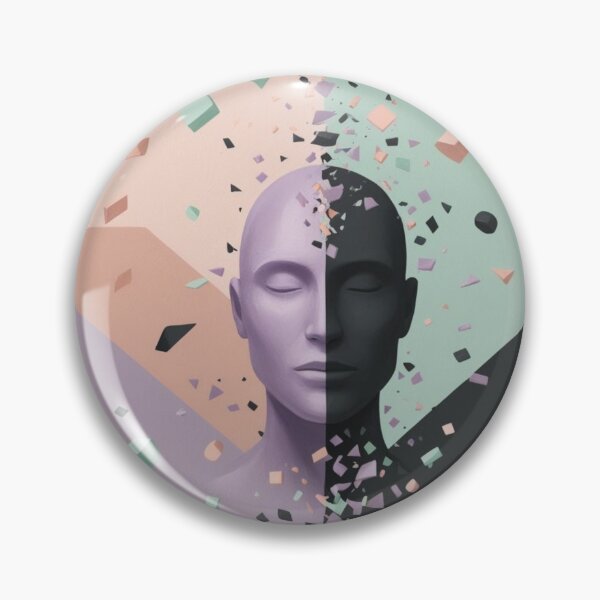 Item preview, Surreal Fragmented Face – Abstract Cosmic Art designed and sold by CoachCreates.