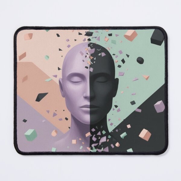 Item preview, Surreal Fragmented Face – Abstract Cosmic Art designed and sold by CoachCreates.
