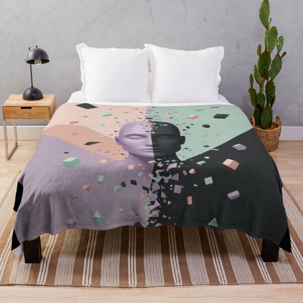 Item preview, Surreal Fragmented Face – Abstract Cosmic Art designed and sold by CoachCreates.