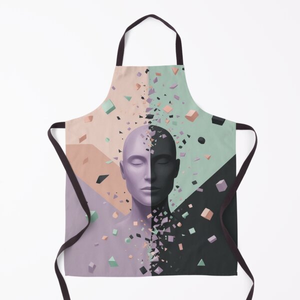Item preview, Surreal Fragmented Face – Abstract Cosmic Art designed and sold by CoachCreates.