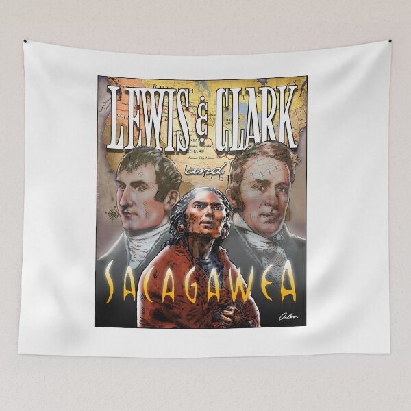 Item preview, LEWIS + CLARK + SACAGAWEA designed and sold by arlenschumer.