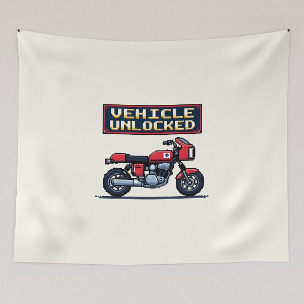 Item preview, Pixel Vehicle Motocicleta desbloqueada designed and sold by Jollys-ArtShop.
