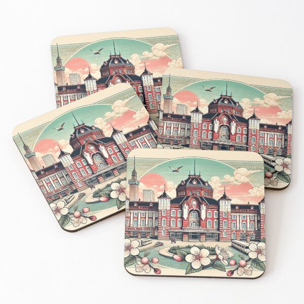 Item preview, "Tokyo Station Ukiyo-e Fusion – Modern Meets Edo" designed and sold by Japan Retro Art.