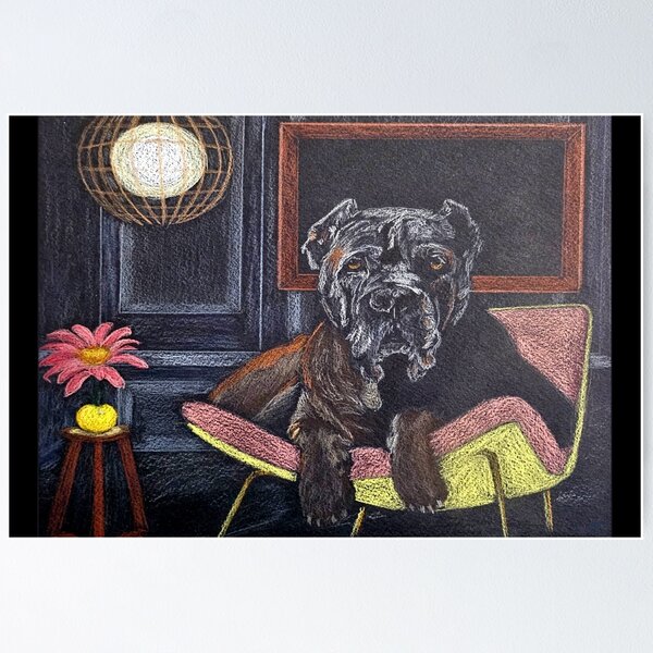 Item preview, Gentle Giant in a Pink & Yellow Chair designed and sold by Arts Applied.