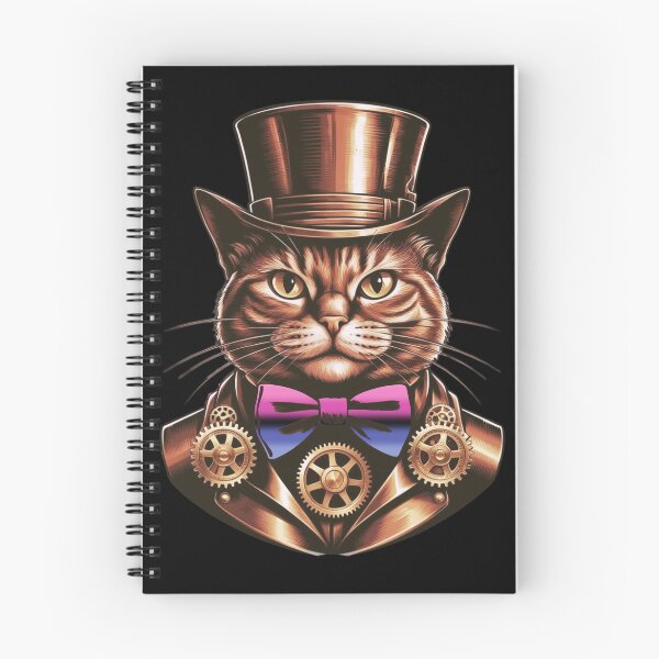 Item preview, Steampunk Cat with Omnisexual Flag Bow Tie – Omnisexual Pride Art Design designed and sold by Travelslightly.