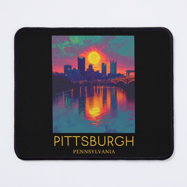 Item preview, A Pop Art Travel Print of Pittsburgh - Pennsylvania  designed and sold by StudioRedKoala.