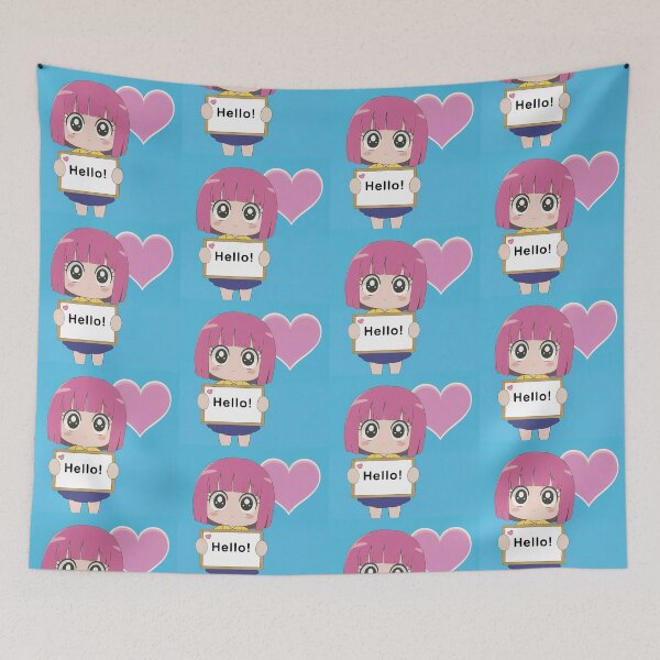 Item preview, Hello Art Themed Kawaii Wallpaper Design Cute Background designed and sold by ART ATTACK ZONE.
