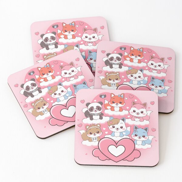 Item preview, Animals Art Themed Kawaii Wallpaper Design Cute Background designed and sold by ART ATTACK ZONE.