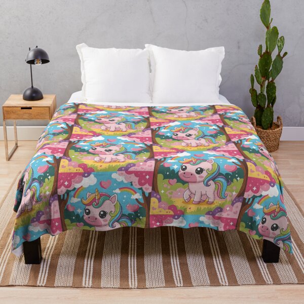 Item preview, Unicorn Art Themed Kawaii Wallpaper Design Cute Background designed and sold by ART ATTACK ZONE.