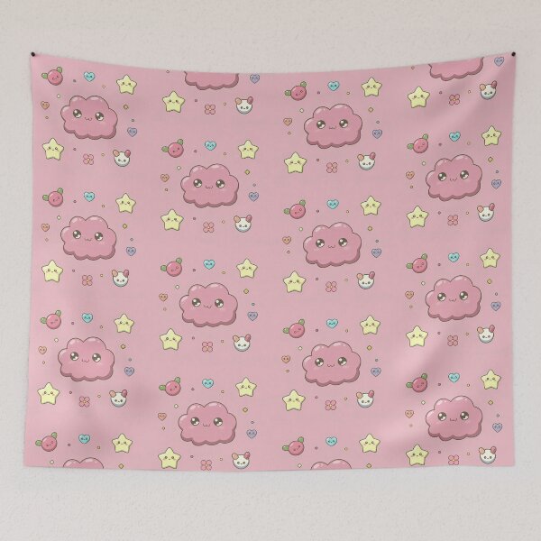 Item preview, Clouds Art Themed Kawaii Wallpaper Design Cute Background designed and sold by ART ATTACK ZONE.