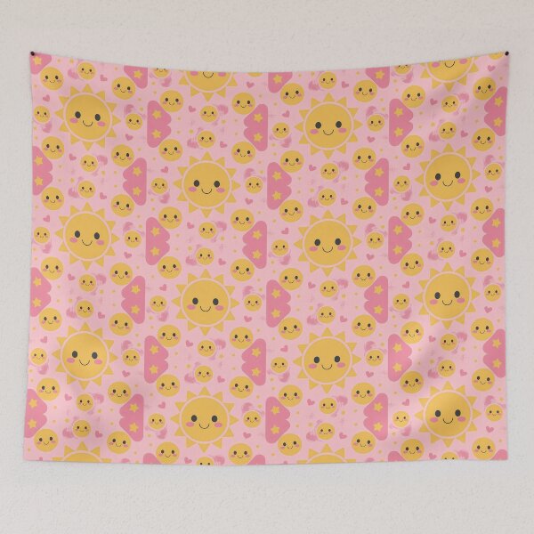 Item preview, Sun Art Themed Kawaii Wallpaper Design Cute Background designed and sold by ART ATTACK ZONE.