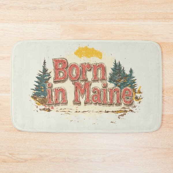 Item preview, Born in Maine Summer Forest Sunrise designed and sold by OriginalBeerCat.