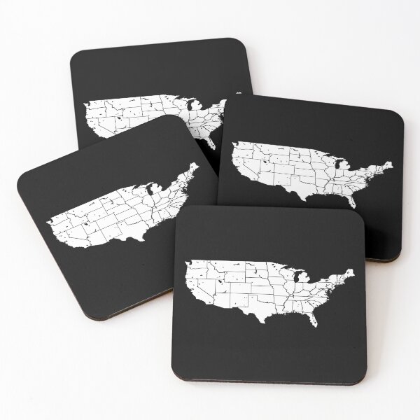 Item preview, White Continental United States Design designed and sold by PhilbonianDezin.