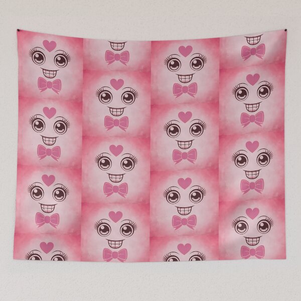 Item preview, Smile Art Themed Kawaii Wallpaper Design Cute Background designed and sold by ART ATTACK ZONE.
