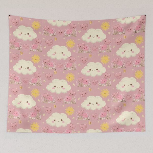 Item preview, Butterfly Art Themed Kawaii Wallpaper Design Cute Background designed and sold by ART ATTACK ZONE.