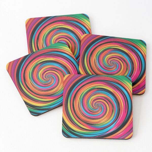 Item preview,  Psychedelic Rainbow Swirls – Trippy Retro Design designed and sold by CoachCreates.