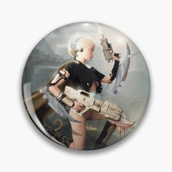 Item preview, Starkiller space pirate warrior woman science fiction art  designed and sold by GreyForest.
