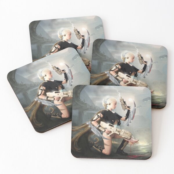 Item preview, Starkiller space pirate warrior woman science fiction art  designed and sold by GreyForest.